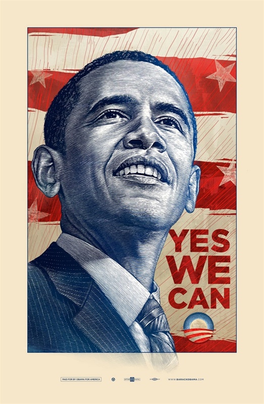 Obama Yes We Can Matte